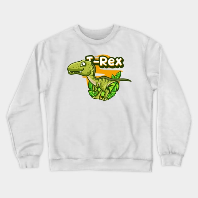 Cute T-Rex Crewneck Sweatshirt by Harrisaputra